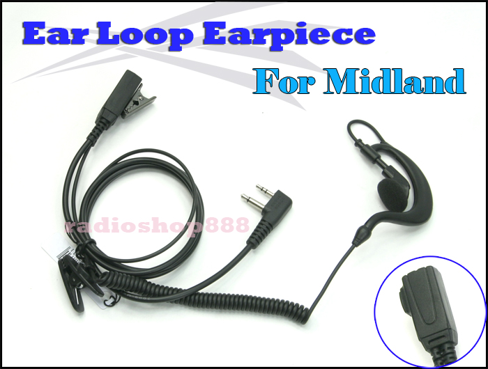 4010S2L Ear Loop Earpiece for Midland G7 G8 GXT Series eBay