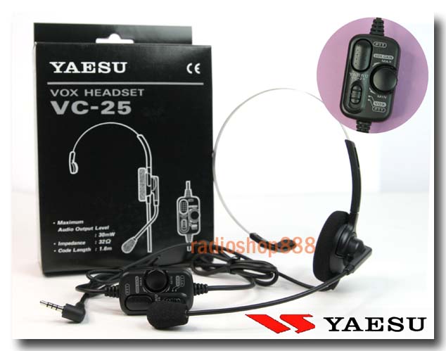 Noise Cancelling Pilot Headset for Yaesu Radio VX5R VX-6R VX-7R 7E VXA710 BLUE