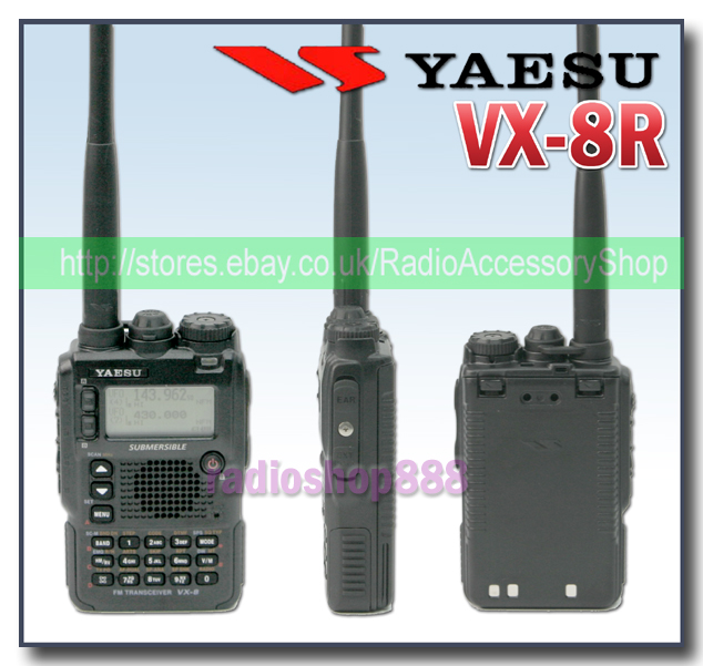 Yaesu VX-8R Tri-Band Handheld Ham Radio Transceiver x1 set