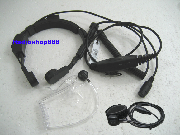   Throat Mic With PTT Finger Button For Yaesu VX 6R , VX 7R , VX 177