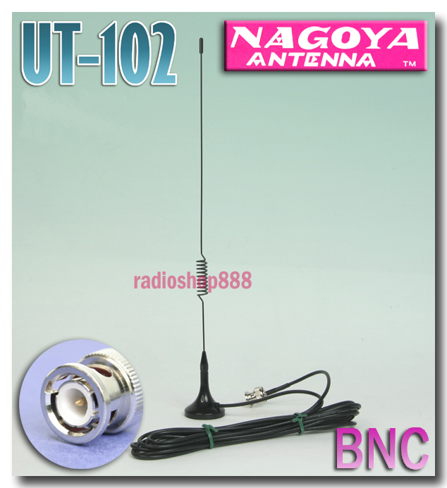 Original NAGOYA ( UT 102 BNC) Super Magnet Antenna Dual Band